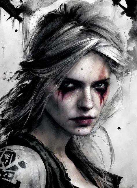 drunken sks woman as delirium from sandman, ( hallucinating colorful soap bubbles ), by jeremy mann, by sandra chevrier, by dave mckean and richard avedon and maciej kuciara, punk rock, tank girl, high detailed, 8 k