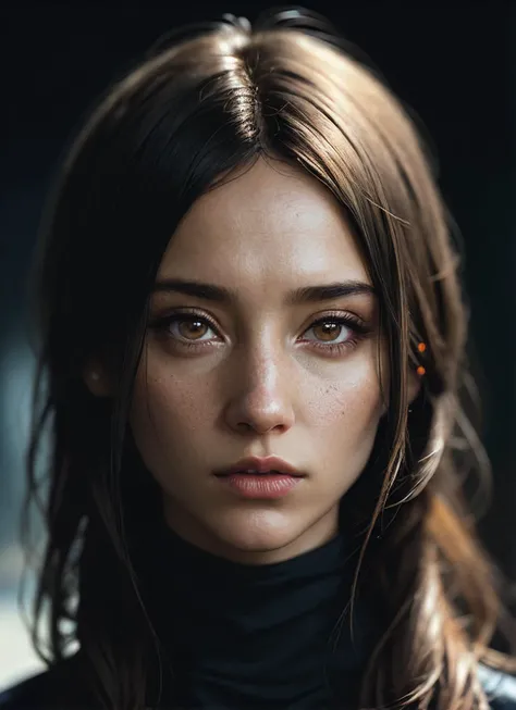 A stunning intricate full color portrait of (sks woman:1), wearing a black turtleneck, epic character composition, by ilya kuvshinov, alessio albi, nina masic, sharp focus, natural lighting, subsurface scattering, f2, 35mm, film grain, <lora:locon_stellamaeve_v1_from_v1_64_32:1>