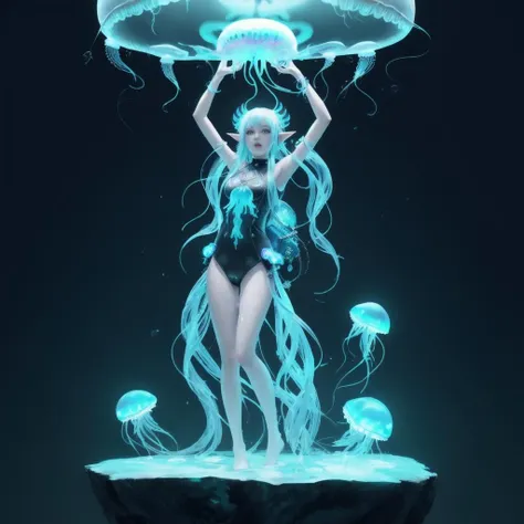 goddess portrait skull, ram skull, ((jellyfish backpack)), orchid, betta fish, bioluminescent, intricate artwork by Tooth Wu and wlop and beeple. octane render, trending on artstation, greg rutkowski very coherent (symmetry), cinematic, hyper realism, high detail, (full body pov shot) octane render, 8k, (( water goddess floating inside a bubble)), ((bioluminesence, UV glow)), yellow eyes, zzz zzzzzrzfj, zombie game, zo hitomiz, zelda, no humans, open mouth, outstretched arm, parody, pointy ears, red eyes, simple background, slime substance, solo focus, super smash