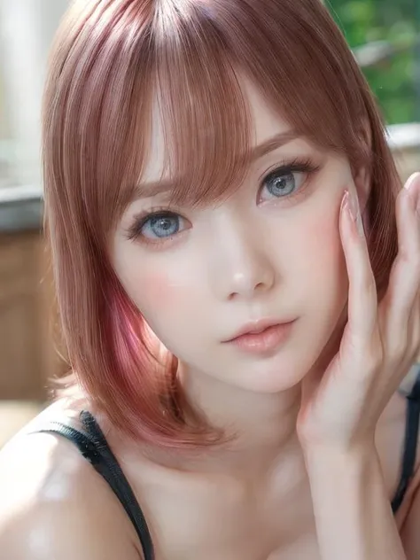 <lora:AAV-miru:0.8> , high_heels , shiny , open legs show pussy,
(RAW photo, best quality), (realistic, photo-realistic:1.3), (masterpiece:1.5, best quality), an extremely delicate and beautiful, extremely detailed, CG, unity , 2k wallpaper, finely detail, extremely detailed CG unity 8k wallpaper, ultra-detailed, highres , absurdres , Amazing, finely detail, realistic, (real picture, intricate details, depth of field),
soft light, beautiful detailed girl, detailed fingers, extremely detailed eyes and face, beautiful detailed nose, beautiful detailed eyes, long eyelashes, looking at viewer, 1girl, cute, young, realistic face, realistic body, realistic skin texture, happy emotion, dynamic posture, perfect(face ,eyes ,nose, hands),
(Full body:1.3), huge breasts, thick thighs, wide hips, small waist, tall, glossy pink lips, blushing, cleavage, elegant, slender figure, (((medium hair:1.3), short bang, pink hair, floating hair novafrogstyle)), <lora:hairdetailer:1.4>
