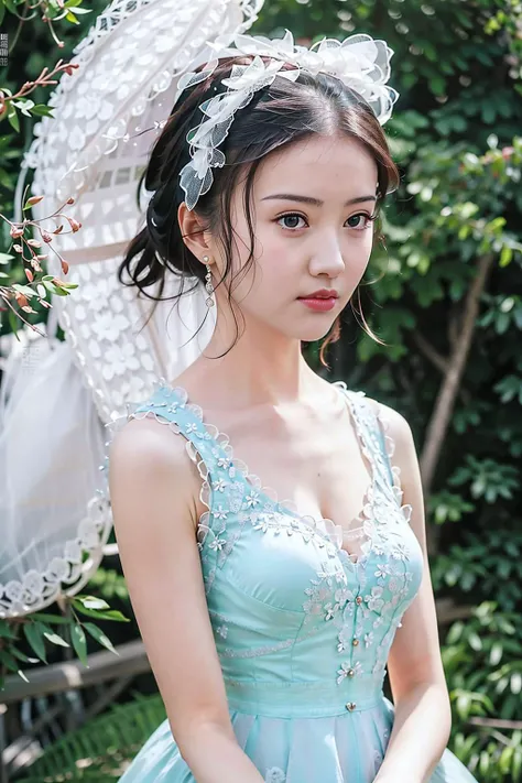 (((lolita_fashion))),arms behind back,ulzzang-6500-v1.1,(raw photo:1.2),((photorealistic:1.4))best quality ,masterpiece, illustration, an extremely delicate and beautiful, extremely detailed ,CG ,unity ,8k wallpaper, Amazing, finely detail, masterpiece,best quality,official art,extremely detailed CG unity 8k wallpaper,absurdres, incredibly absurdres, huge filesize, ultra-detailed, highres, extremely detailed, extremely detailed eyes and face, beautiful detailed eyes,light on face,cinematic lighting,1girl,upper body,see-through,looking at viewer,outdoors,