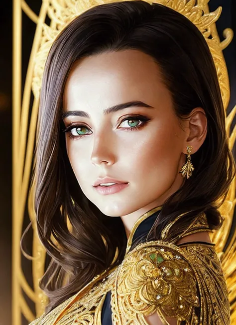 perfect eyes <lora:locon_annamucha_v1_from_v1_64_32:1.4>, 8k portrait of beautiful sks woman, intricate, elegant, highly detailed, majestic, digital photography, art by artgerm and ruan jia and greg rutkowski surreal painting gold butterfly filigree, broken glass, (masterpiece, sidelighting, finely detailed beautiful eyes: 1.2), hdr