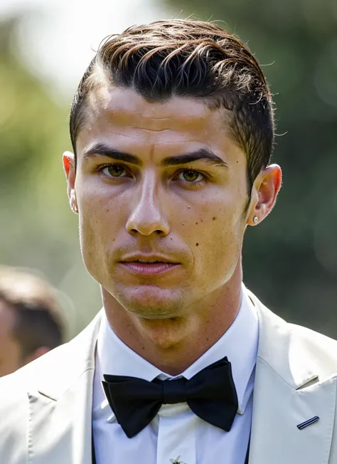 photo of sks person in tuxedo cristianoronaldo-ti <lora:lora-small-cristiano-ronaldo-v1:0.2> <lora:locon_cristianoronaldo_v1_from_v1_64_32:0.3>, natural lighting, suit