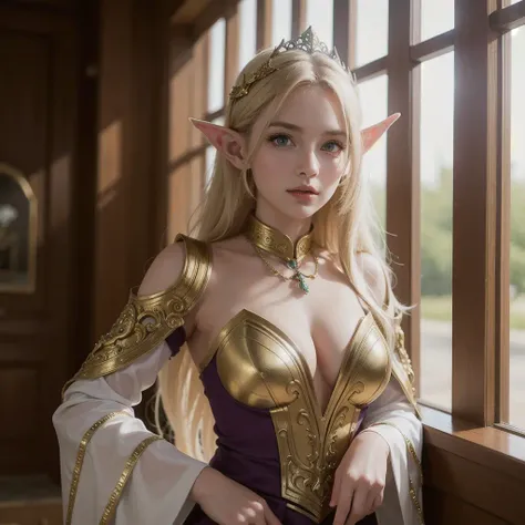 1girl, elf, sci-fi, ranger, gorgeous, ornate, beautiful, looking at viewer, perfect lighting