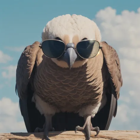 vulture wearing sunglasses
