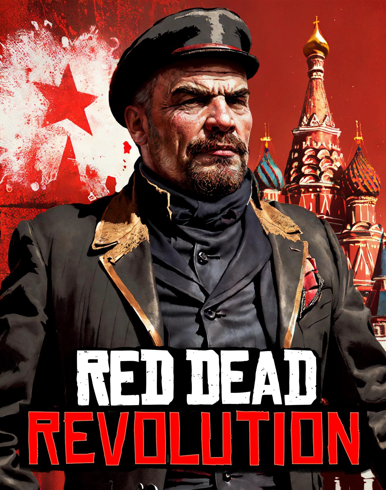 R3DD34Dstyle, digital portrait, leninvi, in moscow on red square, red background <lora:leninvi:0.7> <lora:R3DD34Dstyle:0.7>