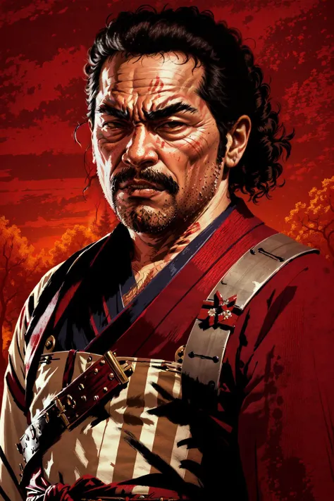 masterpiece, utah, toshiro mifune, samurai, best quality, <lora:R3DD34Dstyle:1>, R3DD34Dstyle