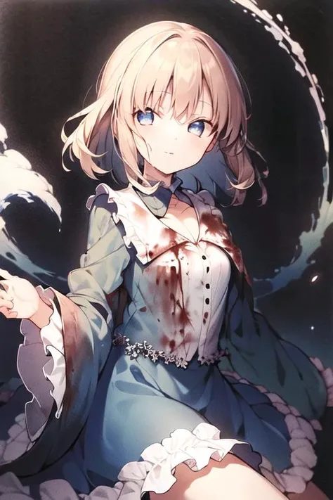 <lora:sajoumanakaV2-000018:1>,(masterpiece, best quality, hi-res:1.2), 1girl, solo,<lora:TakatoYamamotoStyleV01-000018:0.6>,blood