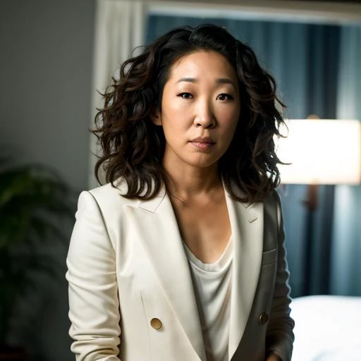 RAW photo, sandra oh, (high detailed skin:1.2), 8k uhd, dslr, soft lighting, high quality, film grain, Fujifilm XT3 <lora:sandra oh v1.0:1>