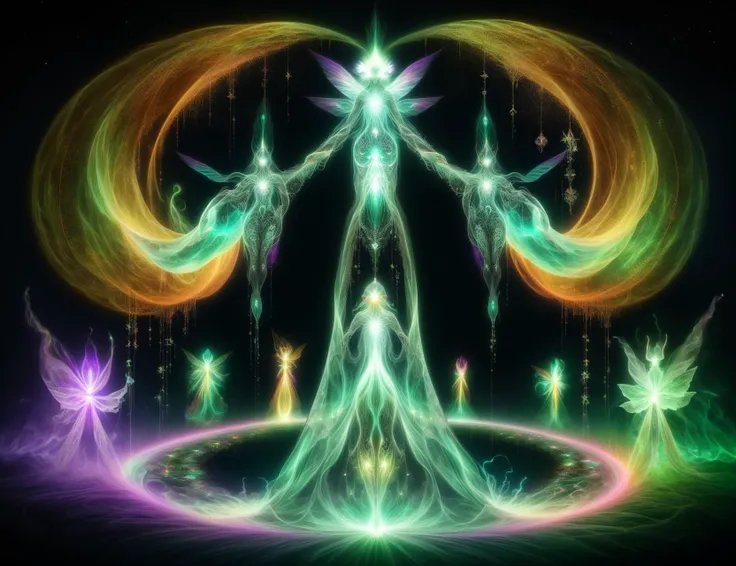 masterpiece, awesome quality, hyper detailed, DonM3lv3s virtual reality, augmented reality of interdimensional being- ethereal entities with ever-shifting, kaleidoscopic forms that defy normal physics , data analyst , <lora:DonM3lv3s-000008:0.8>