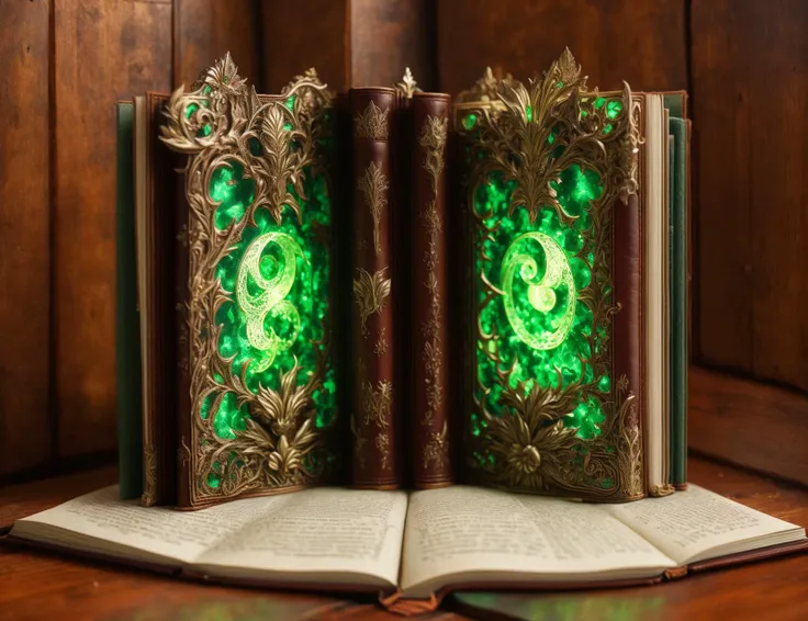 masterpiece, awesome quality, hyper detailed, DonM3lv3s fantasy, clothbound, leather, bookends , <lora:DonM3lv3s-000008:0.8>