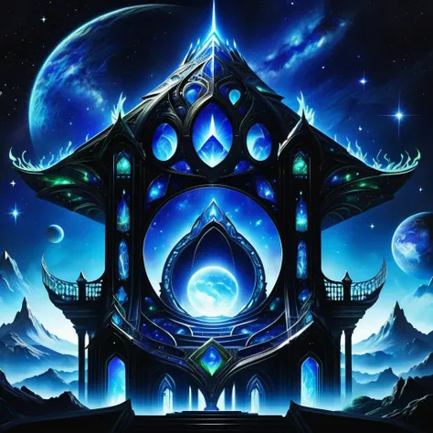 hyper detailed masterpiece, dynamic, awesome quality,DonM3lv3sXL galactic history and civilization studies, lapis lazuli,metal roofing sheets, starlight, black lights <lora:DonM3lv3sXL-000005:0.85>