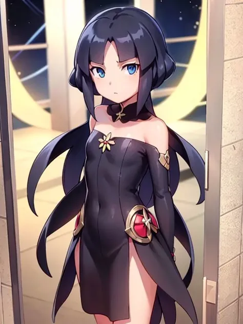 ishtar, <lora:ishtaryd-lora-nochekaiser:1>, 
ishtar yd, ahoge, black bow, bow, black hair, earrings, hair bow, hair ornament, jewelry, long hair, (red eyes:1.5), (parted bangs:1.5), (small breast:1.2),
BREAK bare shoulders, elbow gloves, fingerless gloves, gloves, long sleeves, revealing clothes, single elbow glove, thighs,
BREAK outdoors, space, star \(sky\), sky,
BREAK looking at viewer, cowboy shot,
BREAK <lyco:GoodHands-beta2:1>, (masterpiece:1.2), best quality, high resolution, unity 8k wallpaper, (illustration:0.8), (beautiful detailed eyes:1.6), extremely detailed face, perfect lighting, extremely detailed CG, (perfect hands, perfect anatomy),
