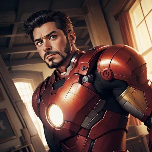 Hyperrealistic art ironman, detailed, sharp, HD, HDR, best quality, best resolution . Extremely high-resolution details, photographic, realism pushed to extreme, fine texture, incredibly lifelike