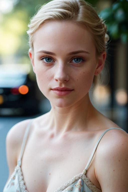 20-year-old woman with blond hair and blue eyes poses for photo, hermosa mujer rubia, hermosa chica rubia, mujer rubia en un, belleza, a photography of a beautiful woman, Tomas de retrato suaves 8K, retrato de una bella modelo, Hermosa sonrisa con la boca abierta en pose de modelo de cuerpo completo.cara perfecta、blusa floral、escote del pecho、Mostrar un vistazo、una minifalda、Eleanova、MOSCOW、Sharapova、Fotos sexys en el exterior、en la calle、Catedral en la parte trasera、movie lighting、Dramatic light