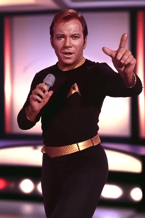 Captain Kirk James-Kirk singing love song<lora:n47-v1-tos-jim-kirk-2260s:1>