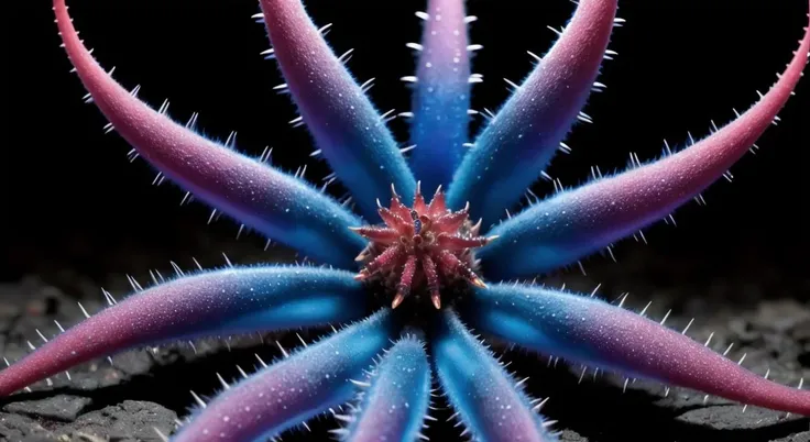image of beautiful microscopy neopunk phylum Arthropoda,spiky,tentacles, deep dark shadows dramatic camera angle high contrast color grading (masterpiece:1.2) (photorealistic:1.2) (best quality) (intricate details) (8k) (HDR) (cinematic lighting) (sharp focus) <lora:epiNoiseoffset_v2:1>