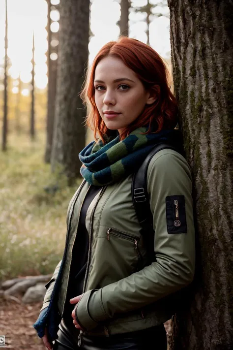 KimberlyNobodySD15 beautiful college woman, (freckles), in hiking gear, yellow shirt, green camouflage jacket , black long pants, scarf, gloves, outside in forest, circle of mushrooms, ((slim, petite)), wide smile, orange hair, wearing very detailed leather boots, photorealistic, photo, masterpiece, realistic,
realism, photorealism, high contrast, photorealistic digital art
trending on Artstation 8k HD high definition detailed realistic,
detailed, skin texture, hyper detailed, realistic skin texture,
armature, best quality, ultra high res, (photorealistic:1.4),, high
resolution, detailed, raw photo, sharp re, by lee jeffries nikon d850
film stock photograph 4 kodak portra 400 camera f1.6 lens rich colors
hyper realistic lifelike texture dramatic lighting unrealengine trending
on artstation cinestill 800