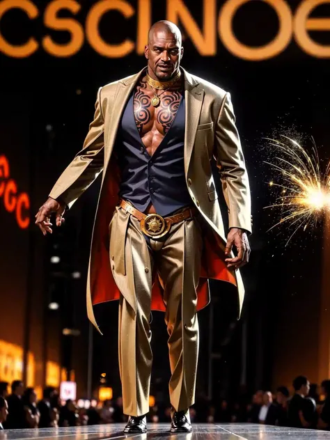 photorealistic, 4k, cold light, highly detailed, a mature man, short hair, navel, military long coat jacket, tattoos,bulge, martin boots, full body shot, big chest, narrow waist, battle field, fire, highly detailed, intricate, masterpiece, award-winning, vivid color, artstation,  <lora:oneal:0.8>