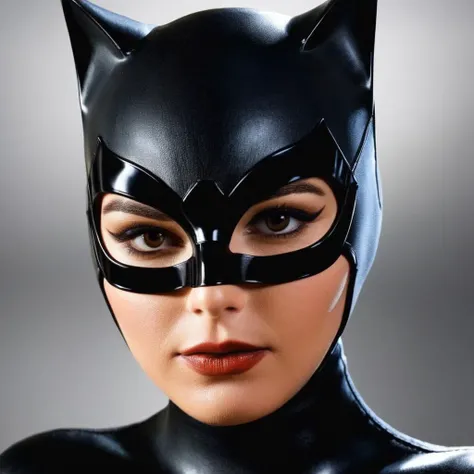 Close up upper body shot,looking at viewer,solo, BREAK,
DC_catwoman_comic_bodysuit, www.ownwaifu.com,
breasts, lips, green eyes, large breasts, lipstick, makeup,
bodysuit, cat ears, animal ears, goggles, goggles on head, mask, latex, black bodysuit, skin tight, gloves, fake animal ears, belt, shiny clothes, latex bodysuit, catsuit, black gloves,
(extremely detailed fine touch:1.2), (natural light, sun light, light rays, dappled light, ray tracing:1.2), masterpiece, best quality, highly quality ,official art, 8K, highres, (absurdres:1.2), (bokeh:1.2),Bring her to life with intricate details and a realistic portrayal,detailed skin, perfect eyes, highlighting her iconic symmetry, Realism, textured skin, super detail, award winning, best quality, 16k, retina, ruined place cinematic background, cinematic lighting,