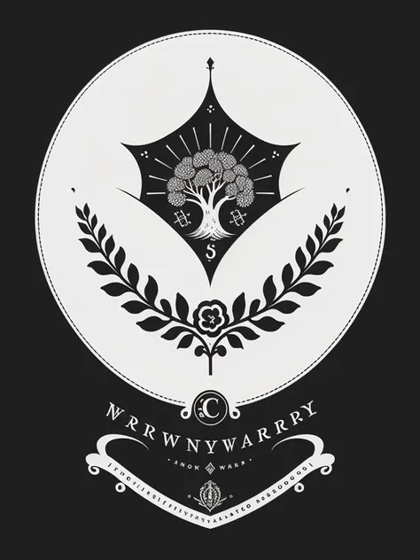 Logo of a winery, Emma
(XCYP minimalist logo, minimalist style, minimalist pattern, black and white pattern, badge,The best quality, clear lines, ultra-fine depictions,)