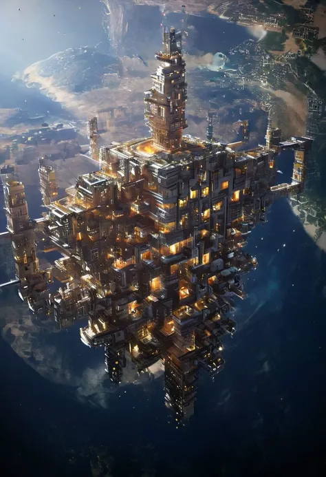 (a perfect cube floating in the air:1.5), A labyrinth built by high walls, It is composed of many units and small mazes, looks like geometric patterns, aerial photo, spiral,
great lighting, clear, extrusionbuilding,