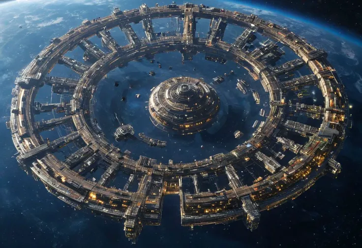 2500 Years Many Spaceships Set out to Colonize Planets, Several annular living cabins rotate around a central axis, Spaceships with various functions, military, factory, experiment, residential, buildings can be seen from the glass cover, An orderly fleet, a hopeful journey,
spstation, spacecraft, spaceship, science_fiction, future, industrial_style, mechanical_style, mecha_ style, artificial_satellite, space_station, colony_ship, nasa, interstellar_colonization, interstellar_travel, star_trek, alien, starwars, space, stardust, planet, nebula, galaxy, spectacular, Interstellar, ,more detail XL,Energy light particle mecha<lora:EMS-322033-EMS:1.000000>, <lora:EMS-61413-EMS:0.800000>, <lora:EMS-289722-EMS:0.800000>drifting in deep space. 4k, high-detail hyperrealism, HD quality, high-detail masterpiece
great lighting, clear, spstation, xtower