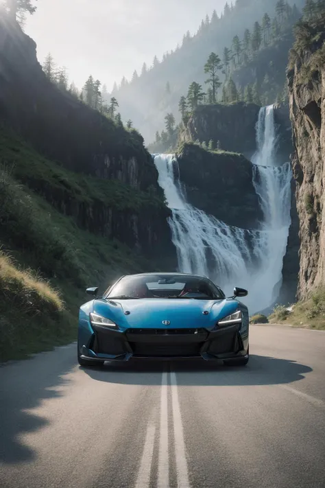 (masterpiece), (extremely intricate:1.3), (realistic), photograph of a supercar, the most beautiful car in the world, with a waterfall behind, outdoors, intense sunlight, professional photograph of a stunning car detailed, sharp focus, dramatic, award winning, cinematic lighting, octane render, unreal engine, volumetrics dtx,
<lora:FilmVelvia2:0.6>
