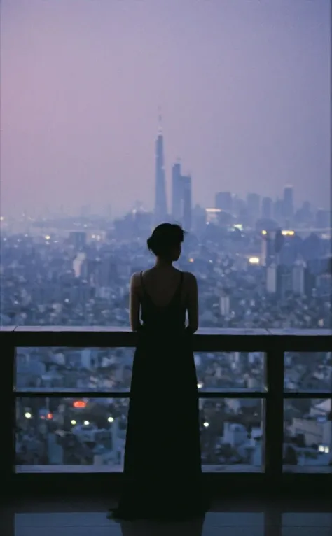 leogirl, realistic photography, <lora:add-detail-xl:0.3>,
A solitary figure stands atop a skyscraper, looking out over the city as twilight descends. The figure, silhouetted against the illuminated skyline, adds a sense of drama and contemplation to the scene.