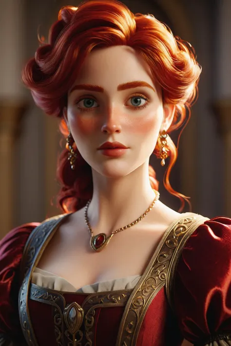 Anna Hutchison a red-haired woman and a necklace in a bedroom, big boobs, annasophia robb as aphrodite, sansa, sandra, unpublished, portrait of princess merida, by dan luvisi, still tv, portrait of sabrina lloyd, ( (emma lindstrom) ), portrait of helen of troy, esty, the goddess ivy looking angry, fantasy style