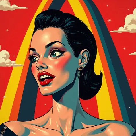 ( negra, corpo magro), (cabelo liso, ondulado e cacheado), (maquiagem, batom), ( sem roupa)