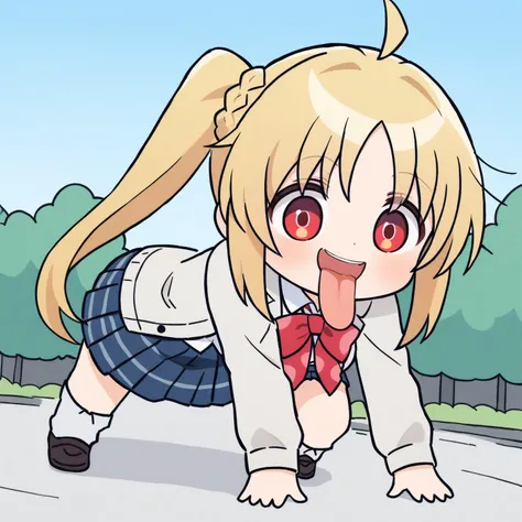 1girl,(:1.4),pet collar, squatting, open mouth,tongue out, nude,pussy,smile,spread legs,sweat,park.playground ,sandbox, paw pose