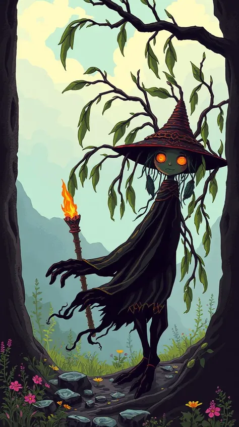 Glitchcore Art Style, retro game art pixel-art. In an early-medieval setting.
A Willowkin, gentle beings that resemble slender willows swaying in the breeze. They have a calming presence and are known for their healing abilities.
dynamic, dramatic, (vibrant:1.2), (vibrant colors:1.3), medieval fantasy game art, nostalgic, charming, glitchcore art style