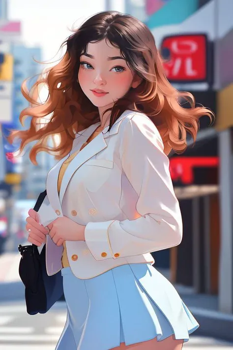 DEN_ohime_SG,
walking down Hollywood boulevard, a busy street scene, public, bustling, crowds, wearing a skirt and blazer,
bokeh, f1.4, 40mm, photorealistic, raw, 8k, textured skin, skin pores, intricate details <lora:epi_noiseoffset2:1>, epiCRealism <lora:ClothingAdjuster3:-0.8>
