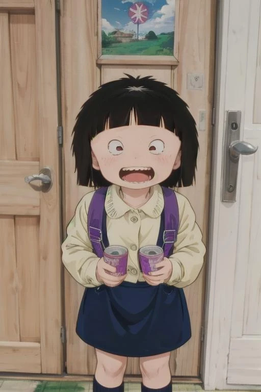 hirame,1girl,looking_at_viewer,smile,chibi,1girl,masterpiece, expensive quality, very_expensive_solve, big_file size, full color,(completely nude:1.2),pussy,niplles,