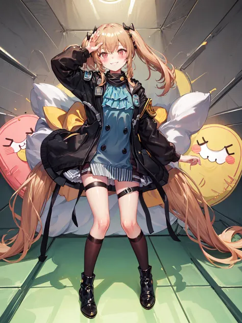 masterpiece, best quality, solo, 1girl, blush, looking at viewer, smile face, <lora:ump9GirlsFrontline_v10:1>, UMP9Dress,