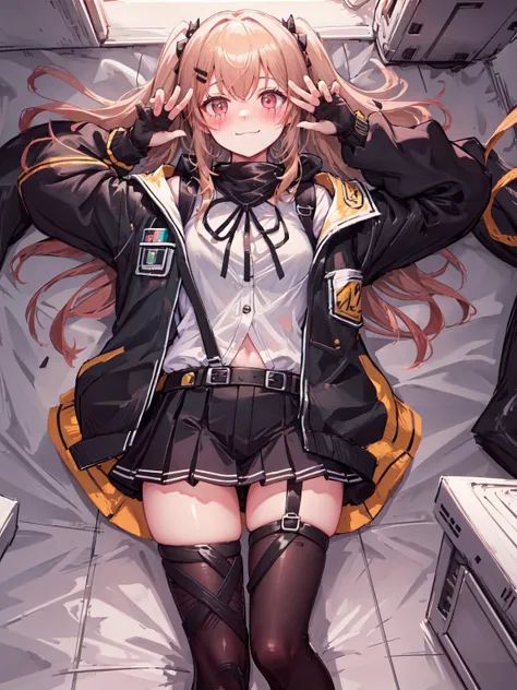 masterpiece, best quality, solo, 1girl, blush, looking at viewer, smile face, <lora:ump9GirlsFrontline_v10:1>, UMP9,
