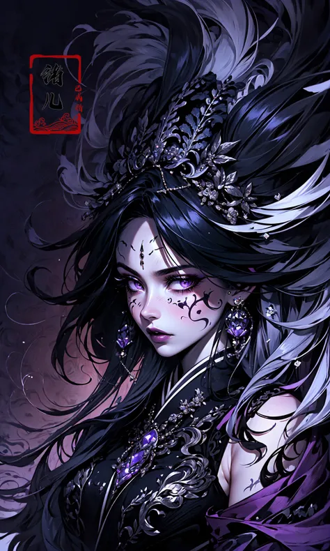 (dramatic, gritty, intense:1.4),masterpiece, best quality, 32k uhd, insane details, intricate details, hyperdetailed, hyper quality, high detail, ultra detailed, Masterpiece, (purple background:1.4)
yssk's new concept, in the style of decadent illustrations, purple and blue, appropriation artist, meiji art, valentine hugo, loish, amanda sage(upper body:1.5), (Milky skin, shiny skin:1.4)hanfu,
<lora:~Q?-^cu;:0.8>
