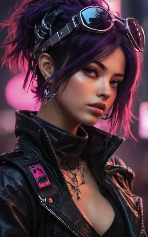 Punk-inspired makeup