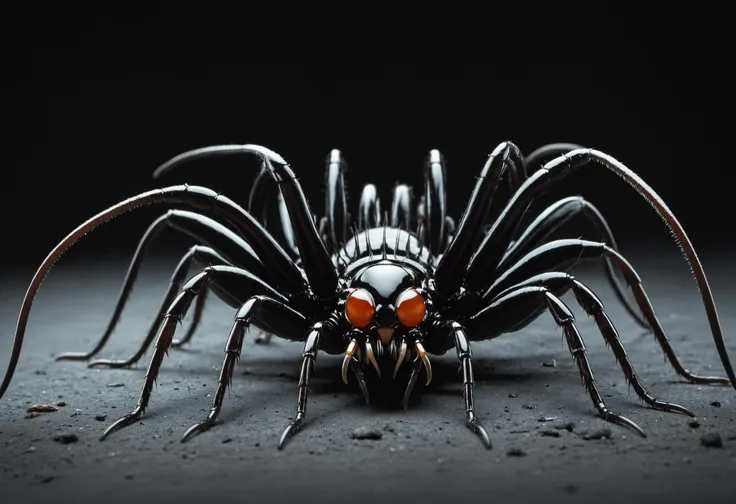 point-of-view, perspective, Giant horrific centipede with poisonous fangs attacks the camera, Scolopendra, beetle-tarantula cinematic, dramatic, sinister, monstruous,((( centered tiny humanoid figure confronting the monster in the middle by stretching the hang forward))), wide scene, centipede, dozens of legs on one long centipede body, one tail, giant insect, dripping poison, (pair of symmetric blade-fangs, each located on side of the head behind the eyes:1.2), cinematic, reallifelike, evil, mantis head, hairy, titan , gigantic, glowing-eyes:1.4, bloody three-heads on worm-neck, thorns, pair of claws