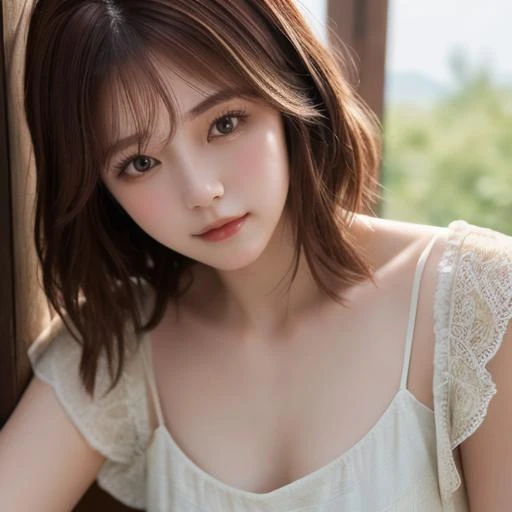 <lora:KK-V2-18:0.8>, 1girl, masterpiece, top quality, 8k hdr, RAW, looking at viewer, intricate details, sharp focus, natural lighting, realistic, professional, delicate, amazing, finely detailed, beautiful detailed, colourful, medium hair, brown hair, upper body, dress,  small breasts