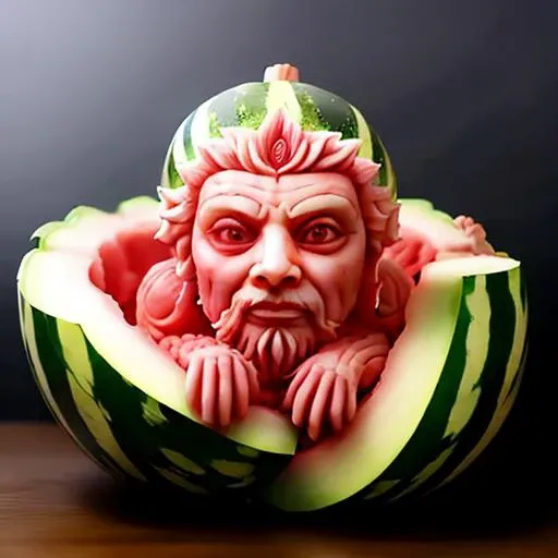 watermeloncarving, <lora:watermeloncarving-000007:1>Terra Cotta Warriors
