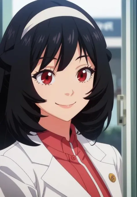 <lora:LifeAsInukaisDog:0.8>, Karen, smile, closed mouth,
