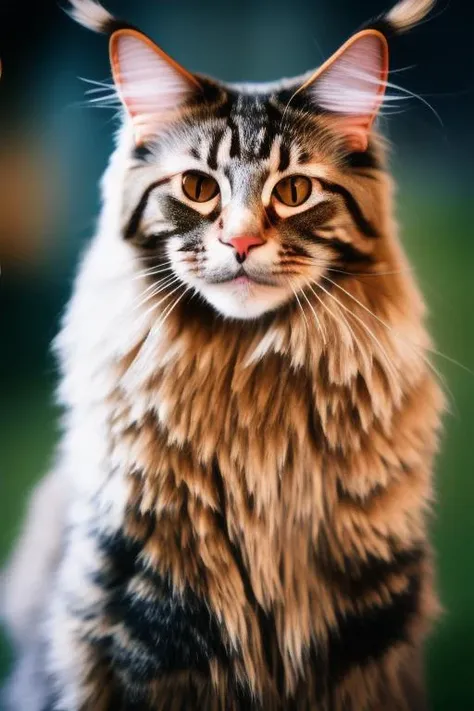 maine_coon<lora:maine_coon:1>,bokeh effect,