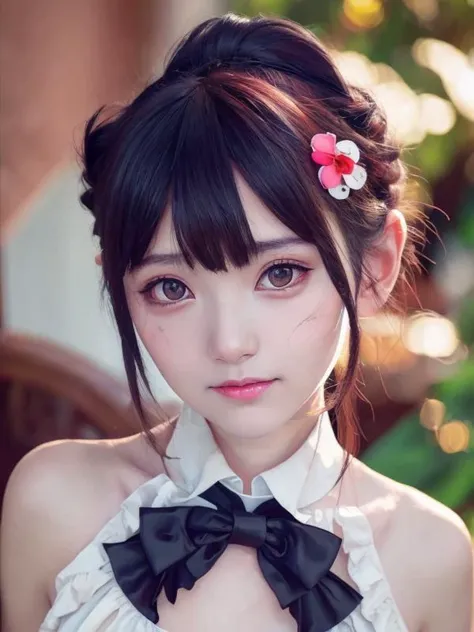 <lora:aoArtstyleLora_v10>, ((detailed facial features)), best quality, ultra high res, (photorealistic:1.4),a beautiful girl, [:(detailed face:1.2):0.2], (kawaii:1.2), (Slender jawline:0.6), (Adult face:0.5),(slender face:0.8),black twintwils ,solo,Natural face, Pelvis, middle breast,<beautiful_mistake-6500:0.2>, <lora:xiaorouseeu_v10:0.65>,smile, smiling mouth,looking straight,(red iris:1.0),Random posture, thin Thighs, from front, slim, skinny,ta, short stature, littita,look at er,lens 135mm,f1.8,