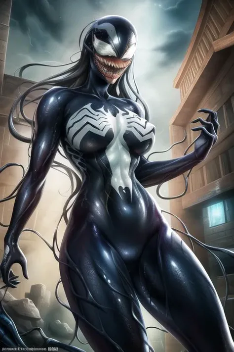 masterpiece, best quality, CG, wallpaper, HDR, high quality, high-definition, extremely detailed, symbiote,