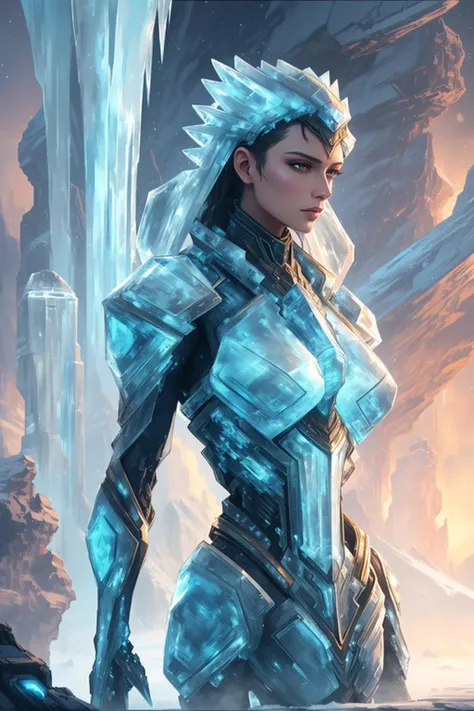 ice, <lora:Ice-Fashion-V1:1>, oil on matte canvas, sharp details, the expanse scifi spacescape ceres colony, intricate, highly detailed, digital painting, rich color, smooth, sharp focus, illustration, Unreal Engine 5, 8K, art by artgerm and greg rutkowski and alphonse mucha