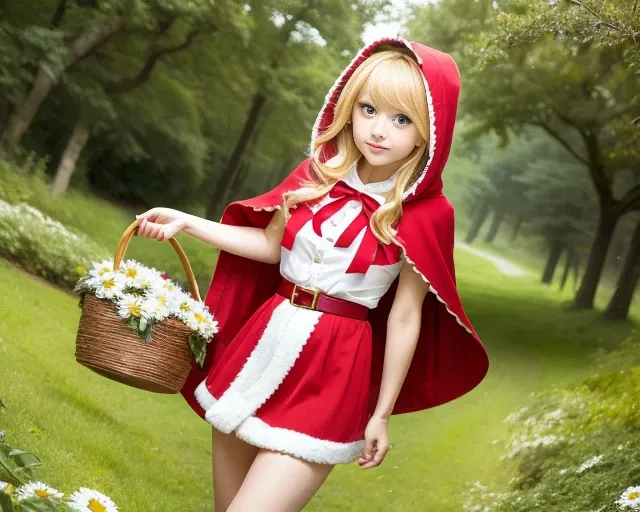 aruru_otsuki\(starlight\), aruru_otsuki\(starlight\)token6, sparkle, tree, bush, nature, christmas_tree, flower, forest, 1girl, grass, hood, outdoors, diffraction_spikes, day, blonde_hair, basket, lens_flare, little_red_riding_hood_\(grimm\), solo, sky, palm_tree, light_rays, plant, white_flower, open_mouth, little_red_riding_hood_\(grimm\)_\(cosplay\), smile, glint, christmas_ornaments, pine_tree, lake, capelet, jewelry, bow, star_\(sky\), red_hood, hooded_capelet, frills, daisy, sunlight, masterpiece, high_quality,Extremely Delicate Pixiv 8K-Illustration, Best Quality, Hyper Detailed, Intricate Details, Sun Dogs Effect, Depth Of Field,, (extremely detailed skin), (extremely detailed eyes), (extremely detailed face), (extremely detailed hair), (perfect anatomy), extremely detailed CG unity 8k wallpaper,thick highlights in eyes,extremely detailed glistening iris, perfect shading, perfect overlay, perfect highlights, color tress, colorful reflected light in eyes,
