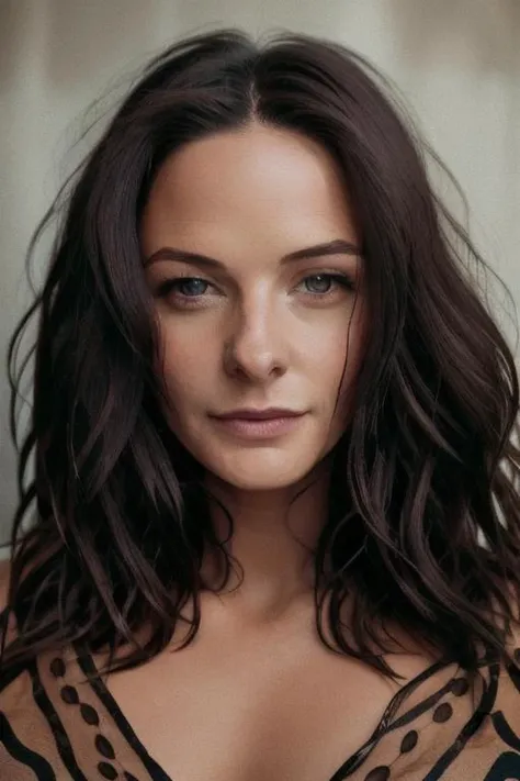 <lora:r3b3cc4f3rgus0n:0.9>, a Realistic photo of a r3b3cc4f3rgus0n woman, long hair, breasts, looking at viewer, blue eyes, brown hair, jewelry, underwear, panties, necklace, lips, black panties, hands on hips, realistic, leopard print, soft lighting, professional Photography, Photorealistic, detailed, standing in a dark Studio Room background, blurred background, RAW, analog, sharp focus, 8k, HD, DSLR, high quality, Fujifilm XT3, film grain, award winning, masterpiece