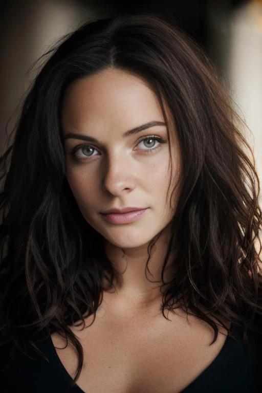 <lora:r3b3cc4f3rgus0n:0.9>, a Realistic portrait of a r3b3cc4f3rgus0n woman, long hair, looking at viewer, brown hair, shirt, long sleeves, brown eyes, sitting, white shirt, lips, crossed legs, realistic, naked shirt, soft lighting, professional Photography, Photorealistic, detailed, standing in a dark Studio Room background, blurred background, RAW, analog, sharp focus, 8k, HD, DSLR, high quality, Fujifilm XT3, film grain, award winning, masterpiece